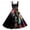 Black, variant on Women's Casual Tennis Dress Dresses For Women Sleeveless Knee Length A Line Flared Swing Formal Prom Party Dress Black M