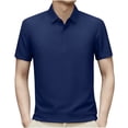 thumbnail image 2 of pstuiky camisetas camisas para hombre, Camisa informal holgada a rayas con botones y solapa para hombre camisas casuales para hombre s, 2 of 6
