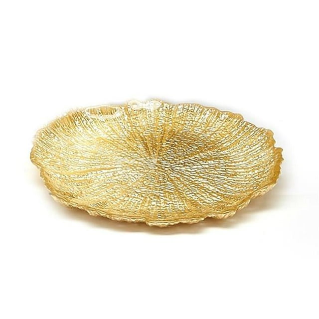 Red Pomegranate 2773-1 Coral 8 in. Gold Side Plate - Set of 4