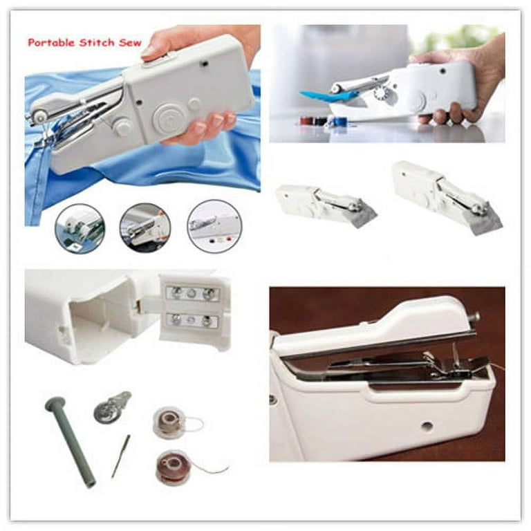 EXCEART 4 Pcs Pocket Sewing Machine Diy Hand Stitching Machine Sew Quick  Dollhouse Sewing Machine Automatic Thread Sewing Machine Portable Sew Hand