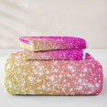 thumbnail image 5 of jejeloiu Green Pink Sequin Print Quilt Full Kids,Dreamy Princess Style Full Bedspread Sets For Girls,3-Piece, 5 of 7