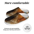 thumbnail image 6 of Haiem Cat Fish Dance Vintage Print Women's Fuzzy Memory Foam House Slipper Cozy Home Footwear Non-slip Winter Slippers-35/36, 6 of 7