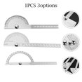 thumbnail image 5 of 180 Degree Protractor Metal Angle Finder Goniometer Angle Ruler Stainless Steel Woodworking Tools Rotary Measuring Ruler 100/150, 5 of 5