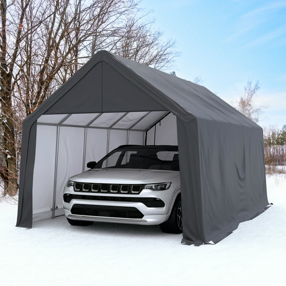 GARTOO 13' x 20' 180G Waterproof Canopy Carport - Heavy Duty Galvanized Frame for Vehicle & Event Shelter