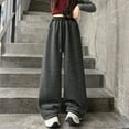 thumbnail image 2 of Kogui Sweatpants for Girls Baggy Girls Sweatpants Breathable Elastic High Waist Wide Leg Pants Kids Trendy Causal Trousers Size 10-11 (Grey,10-11 Years), 2 of 9