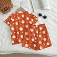 thumbnail image 5 of Grblisyd Girls Summer Outfits 2 Piece Set Short Sleeve Crew Neck Shirts and Elastic Waist Shorts Sets Kids Cute Animal Print Clothes 7-8 Y, 5 of 7