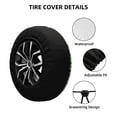 thumbnail image 2 of Rateoe Happy St. Patrick's Day Pattern Tire Cover Wheel Protectors Weatherproof Wheel Covers Universal Fit for Trailer Rv SUV Truck Camper Travel Trailers Accessories-14 inch, 2 of 6