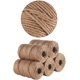 thumbnail image 2 of 3 cuerdas de cáñamo de 50 m, cuerda de yute natural de 3 mm, cordel de yute, cuerda de sisal, para manualidades, escalada, ancla, hamaca, náutica, rascador para gatos y remolcador., 2 of 5