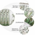 thumbnail image 3 of Dark Green Grass Bathroom Shower Curtains with 12 Hooks Polyester Waterproof Shower Curtain for Stalls and Bathtubs Flower Dragonfly Retro Pastoral Rustic Decorative Bathroom Privacy Curtain 72x72 In, 3 of 9