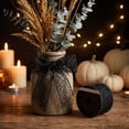 thumbnail image 6 of Orange Black Spiderweb Gift Wrapping Ribbon, Halloween Wired Edge Craft Ribbon for Fall Wreath DIY Decor, 141.73x2.48in, 6 of 6