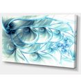 thumbnail image 2 of Motif de Fleurs Fractales Bleu Clair - Impression sur Toile Florale, 2 of 3
