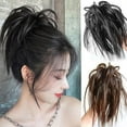 thumbnail image 4 of Extensions de Chignon Cheveux Désordonnés Lisses Élastiques Pince à Griffes Postiche G4O0, 4 of 8