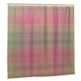 thumbnail image 2 of YFYANG Waterproof Bathroom Shower Curtain, Watercolor Abstract Plaid Shower Curtain Set with Hooks, Home Bathroom Tub Decor - 72 "x72", Plastic Hooks, 2 of 6