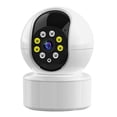 thumbnail image 1 of Cámara WiFi PTZ inteligente 1080P, cámara de seguridad inalámbrica para interiores, visión nocturna, detección de movimiento, audio bidireccional, pulsador de alarma, tarjeta SD para monitor de, 1 of 7