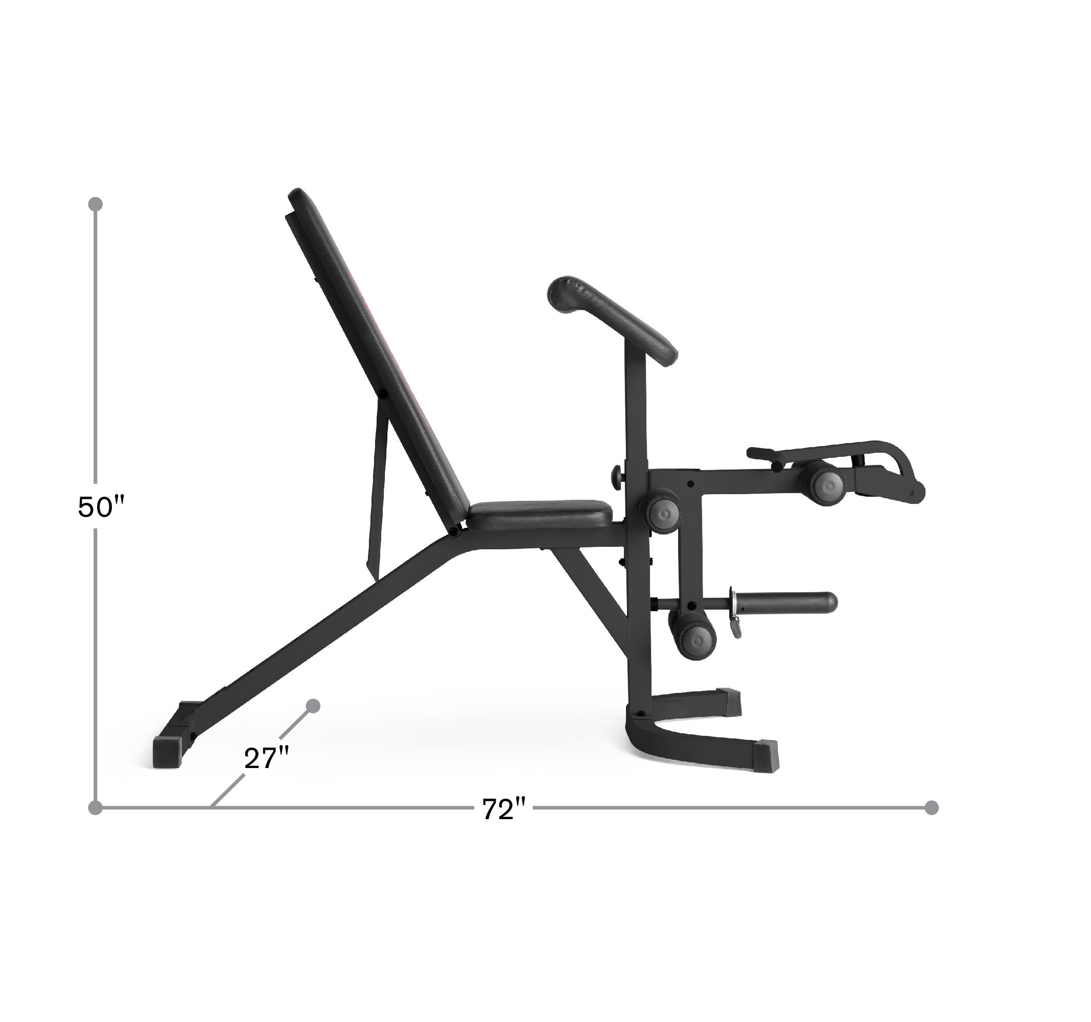 Weider Attack Olympic Utility Bench with 610 Lb. Total Weight Capacity - image 3 of 34