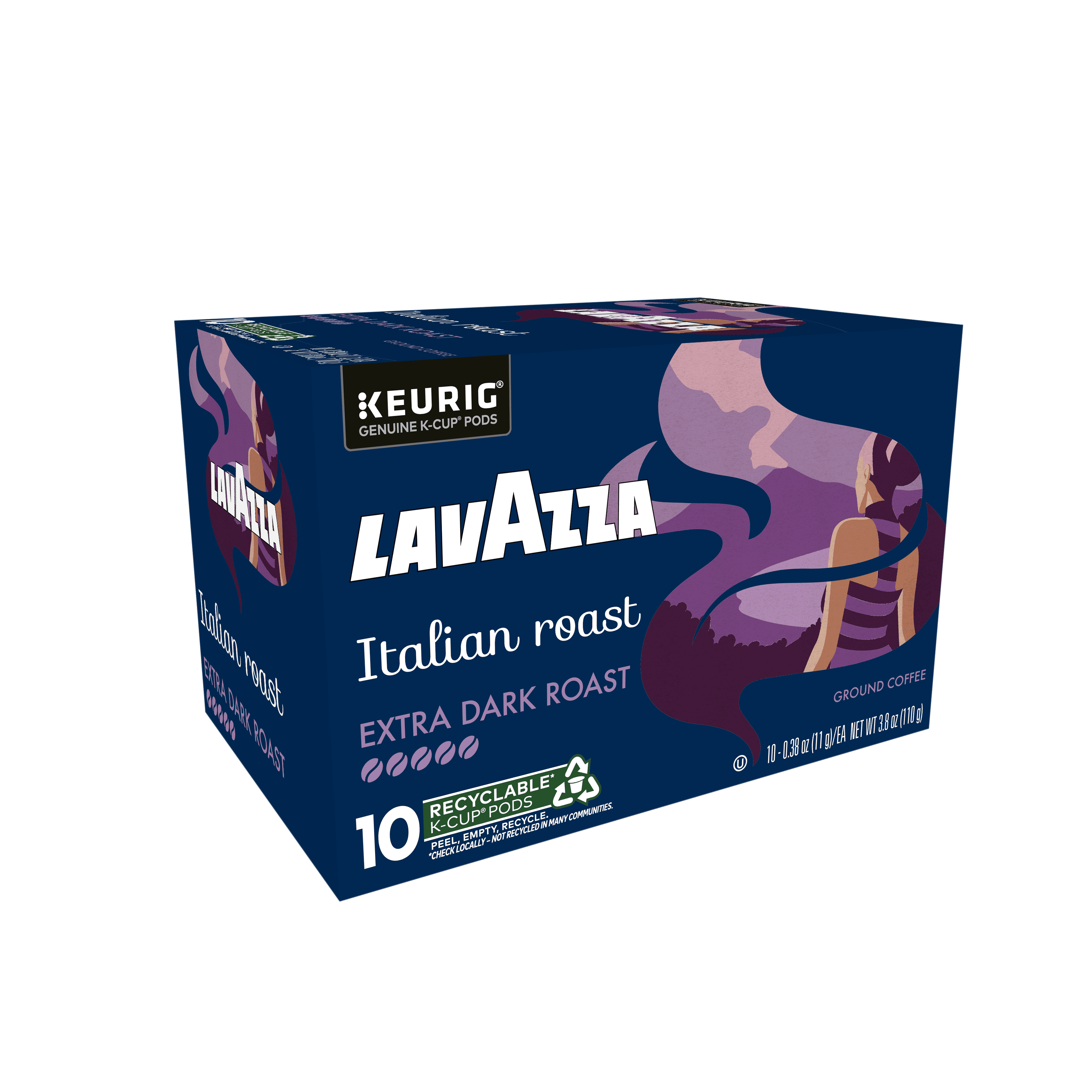 Lavazza Italian Roast Keurig K-Cup® Pods, Extra Dark Roast, 100% Arabica (60 Pods)