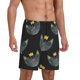 thumbnail image 2 of Fotbe Faces Of The Cat Pantalones Cortos de Pijama para Hombre, Ropa de Dormir, Pantalones de Pijama Cortos para Hombre-Large, 2 of 6