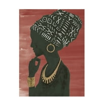 Emily Adams 'Graceful Majesty II Chili' Canvas Art