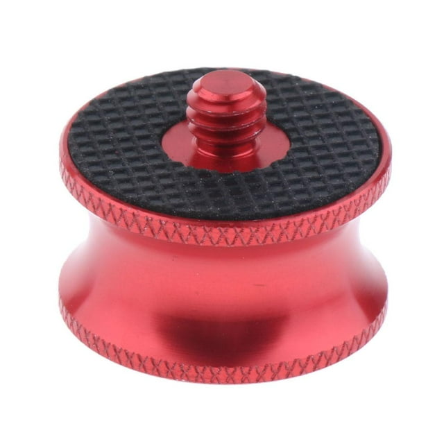 TISHITA 1/4" Vis Mâle à 3/8" Convertisseur Adaptateur Femelle pour Trépied Monopode QR Plaque Rouge