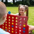 thumbnail image 4 of Grasshopper Games: Giant 4-In-A-Row - Classic Connecting Game, Wood Set, Indoor-Outdoor Play, Travel Bag, Party-Table-Backyard Activity, Family Age 3+, 4 of 10