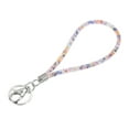 thumbnail image 3 of Uxcell Wristlet Bling Keychain Lanyard Crystal Wrist Colorful Keychain with Metal Clasp White, 3 of 6