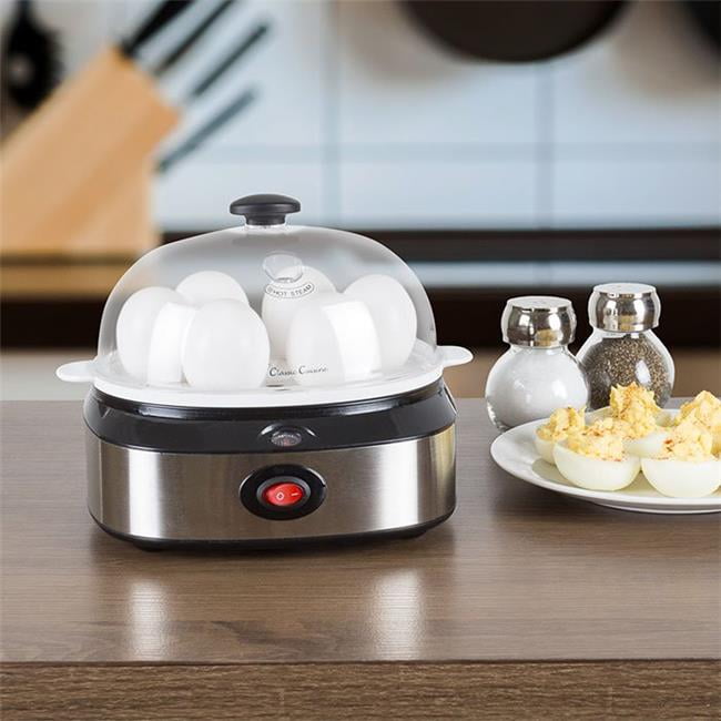 Classic Cuisine MultiFunction Electric Egg CookerColorStainless Steel/Black