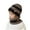 Coffee, variant on Zwiiyzr Kids Winter Beanie Hat Warm Knit Thick Stripe Ski Cap And Scarf Set For Girls Boys 1-11 Years White