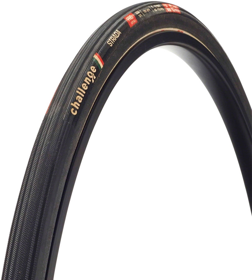 Challenge Grifo Team Edition con Tubolare di Bicicletta Unisex Adulto, Nero/Bianco, 700 x 33 mm