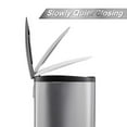 thumbnail image 3 of Roromall 13.2 Gallon/50L Step Trash Can, Stainless Steel Garbage Can with Removable Inner Bucket, Kitchen Trash Bin with Soft-Close Lid, Hands-Free Rubbish Bins for Office, Bathroom, Bedroom, 3 of 8