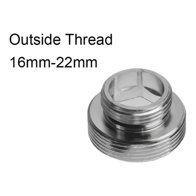 Brass Tap Aerator Connector Outside Thread Kitchen Faucet Water Saving Adaptor Outside Thread 16mm-22mm