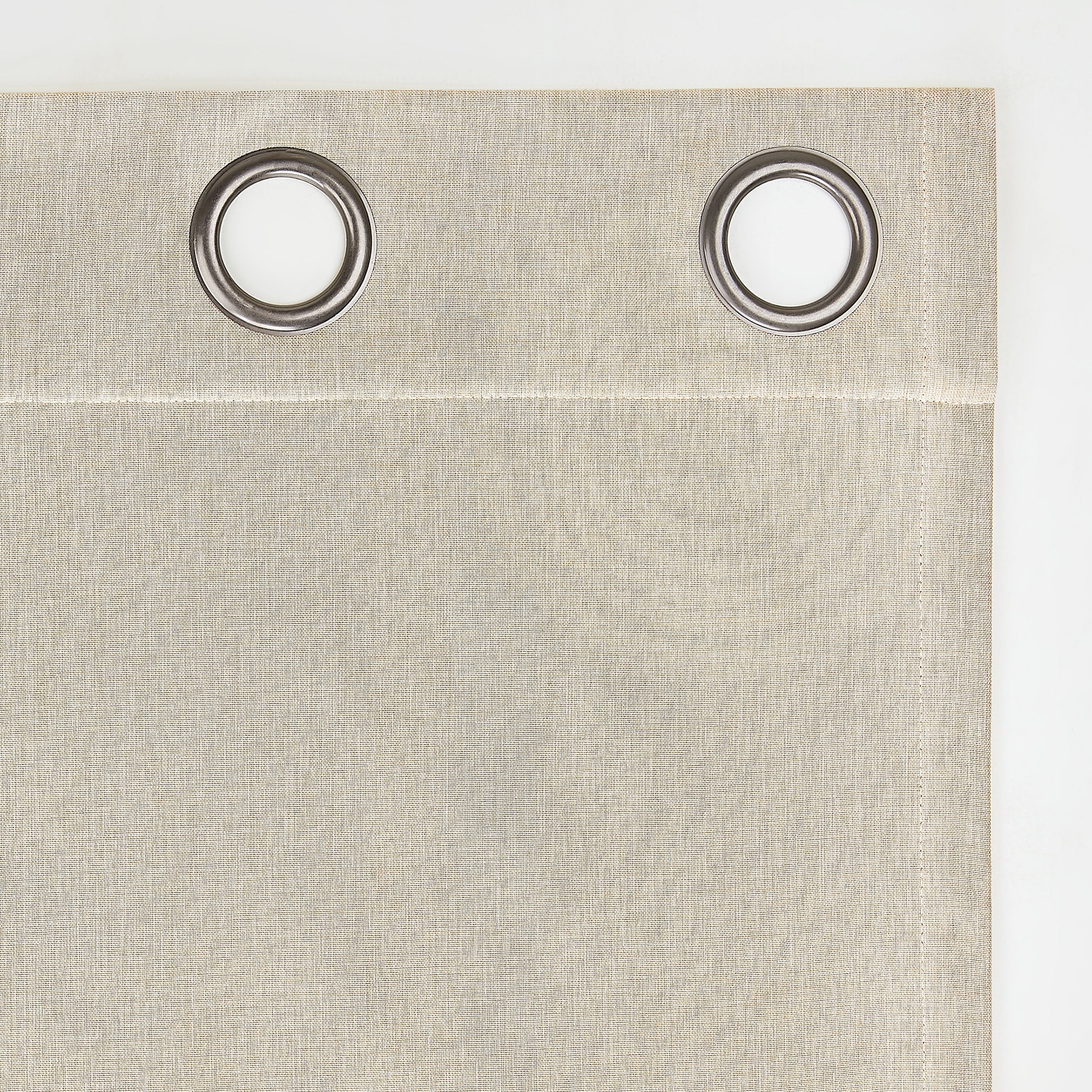 Sun Zero Tyrell Tonal Texture Draft Shield Fleece Insulated 100% Blackout Grommet Curtain Panel In Ecru, 50"X63", Ecru