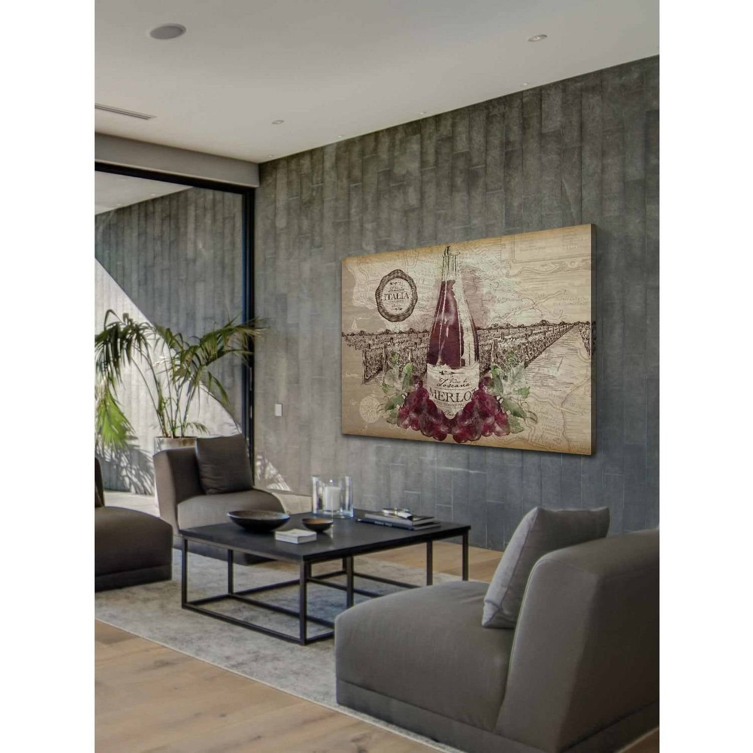 Marmont Hill 'Wine 2' Painting Print on Wrapped Canvas