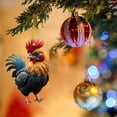 thumbnail image 6 of Christmas Rooster Ornaments Hanging Chicken Decorations Cute Christmas Tree Ornaments for Home Office Party, 6 of 7