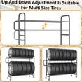 thumbnail image 7 of Heavy-Duty Adjustable Tire Rack – Supports Up to 500 lbs Mobile Tire Storage Organizer for 8+ Tires | Built with Industrial-Gauge Steel, 7 of 7