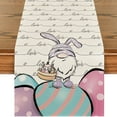 thumbnail image 3 of asddcavvf Vintage Easter Easter Table Flag Holiday Bunny Egg Little Printed Linen Tablecloth Easter Home Decorations Table Patterns, 3 of 3