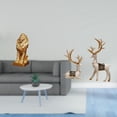thumbnail image 2 of Figura de león,Estante con estatua de león para escritorio,oficina,decoración del hogar,Estatua de ciervo alce,Figuras de alce y ciervo,decoración del hogar,estatuas de resina,Estatua de, 2 of 8