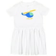 thumbnail image 3 of Inktastic Blue Helicopter Girls Toddler Dress, 3 of 5