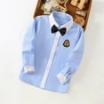 thumbnail image 2 of AherBiu Boys Clothes Long Sleeve Button down Shirts for Kids School Uniform Shirt Formal Tops Blouse, 2 of 3