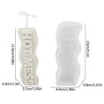 thumbnail image 3 of Wovilon Silicone Molds Cake Mold Slogan Candle Silicone Mold English Letters Wave Long Strip Scented Candle Mold Baking Mold, 3 of 4