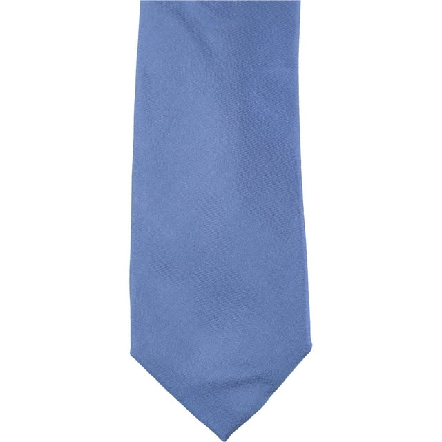 Alfani Cravate Auto-Nouée en Soie Unie pour Homme, Bleu, Taille Unique