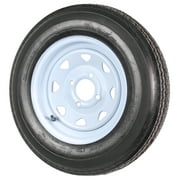 eCustomrim 2-Pack Trailer Tire Rim Assembly 5.30-12 530-12 12 Inch 4 Lug White