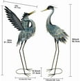 thumbnail image 5 of 36 Inch Crane Statue for Garden Decor, Bird Yard Art Coastal Ocean Decor, Outdoor Heron Garden Animal Sculpture for Backyard, Yard, Patio, Porch, Gray, 1Pc, 5 of 7