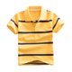 thumbnail image 2 of Odeerbi Camisas de Golf de Chicos Botón de Solapa A Rayas Camisas de Tenis de Manga Corta Uniforme Escolar, 2 of 5