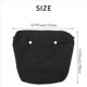 thumbnail image 4 of 2X Lona SóLida Impermeable Inserto Forro Interior Inserto Bolsillo con Cremallera para Obag o Bag Bolso de Mano Negro Mini, 4 of 8