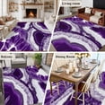thumbnail image 6 of Abstract Marble Texture Large Area Rugs 8x10 ft White Dark Purple Cracke Rock Washable Rug Non Slip Indoor Carpet Absorbent Floor Mat for Living Room Bedroom Dining Room, 6 of 9