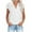 White, variant on Rutainlusire short sleeve shirts for women petite Fashion Women's Solid Button Shirt Female V-Neck Loose T-shirt Blouse