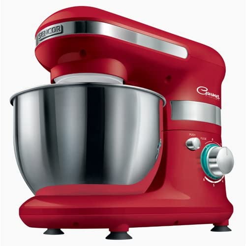 Sencor 300w 6-Speed Stand Mixer, Red