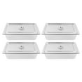 thumbnail image 5 of Miumaeov Stainless Steel Hotel Pans Steam Table Food Pans Commercial for Hotel Canteen Restaurant Office Cafeteria Party 4 Pack, 5 of 12