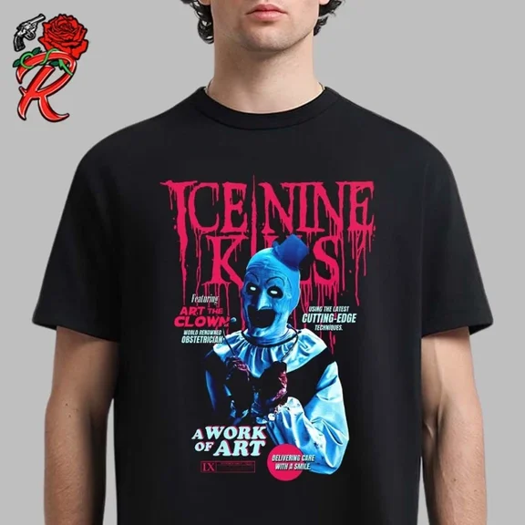 Ice Nine Kills X Terrifier Art The Clown Merch T-Shirt