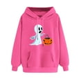 thumbnail image 4 of Pxxlle Hoodies for Women Cute Graphic Sweatshirts with Hood Plus Size Long Sleeve Holiday Pullover Tops with Pockets Hot Pink XXL, 4 of 6